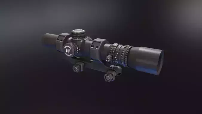  Nightforce NXS 25 10x24 Low-poly 3D model