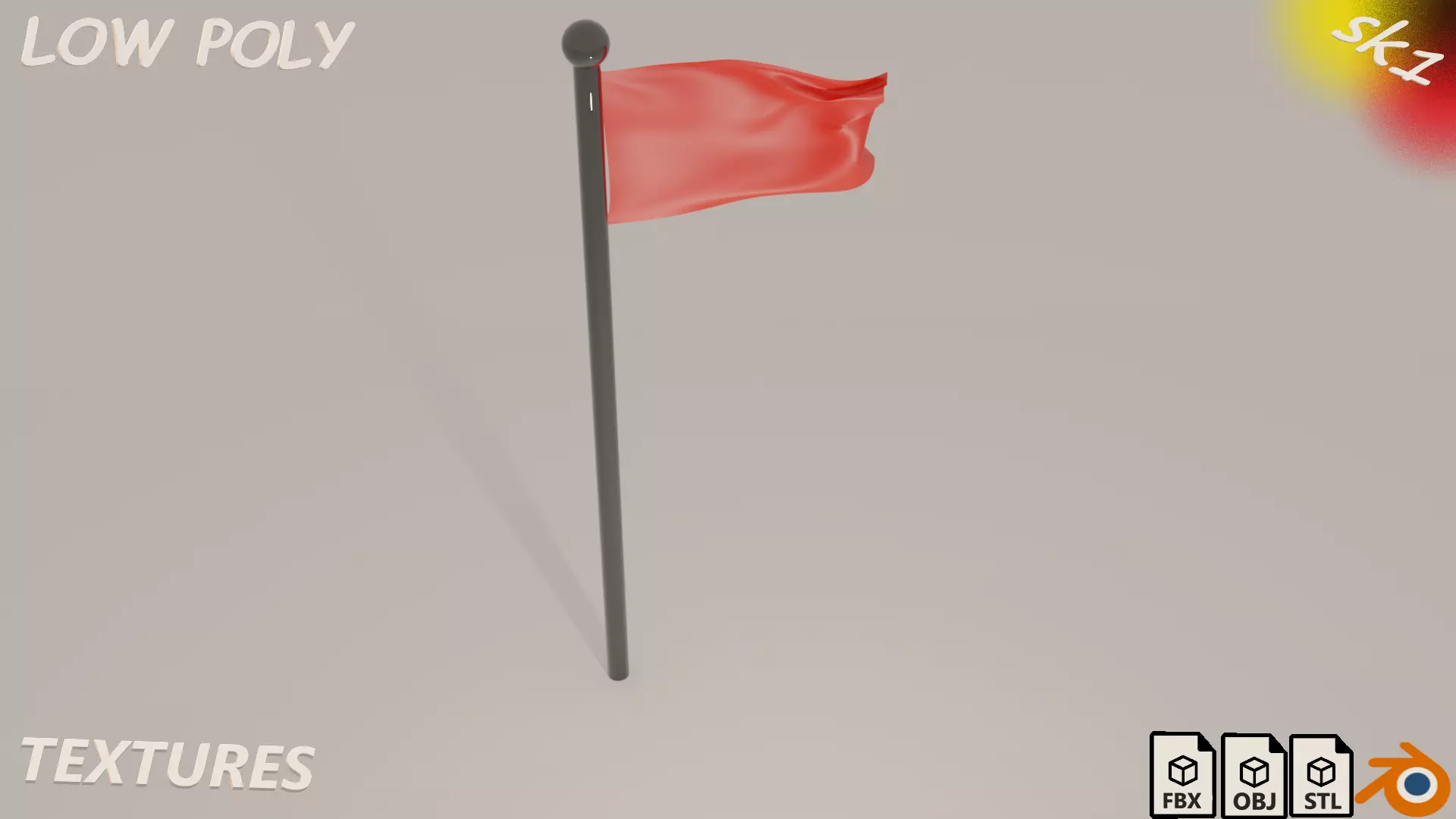 3D model flags VR / AR / low-poly | CGTrader