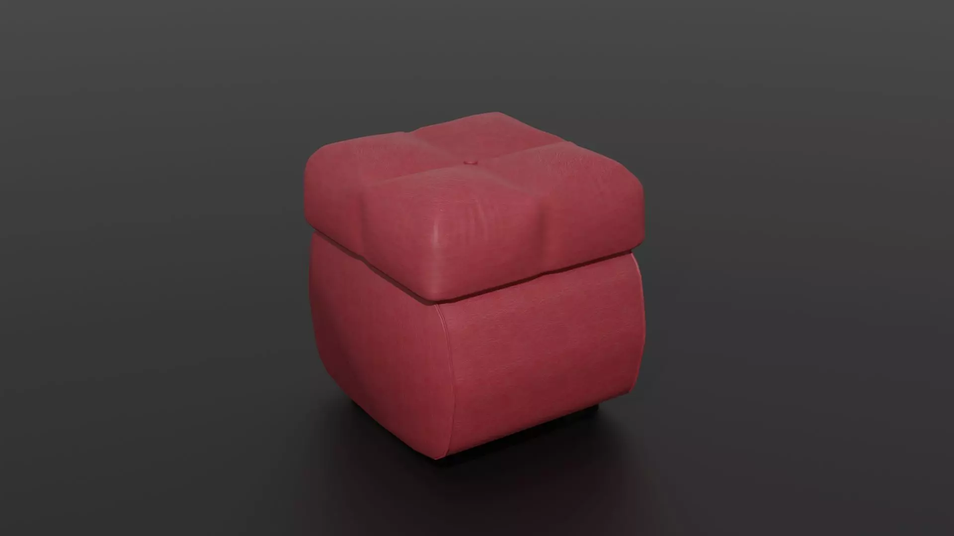 padded stool Free 3D model