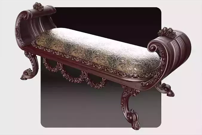 Canape  3d model for cnc 01