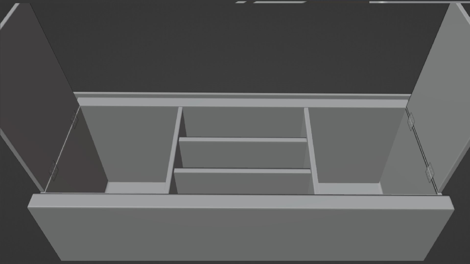 TV table Low-poly 3D model_26