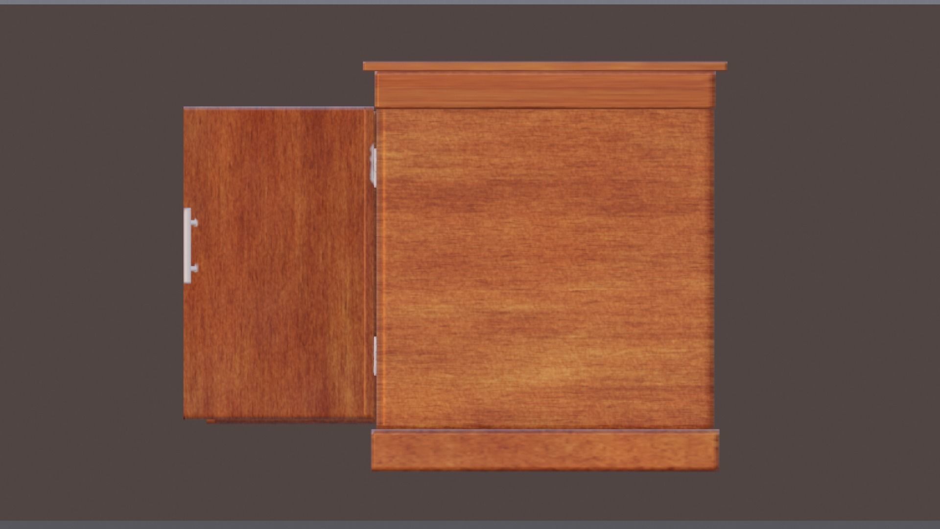 TV table Low-poly 3D model_7