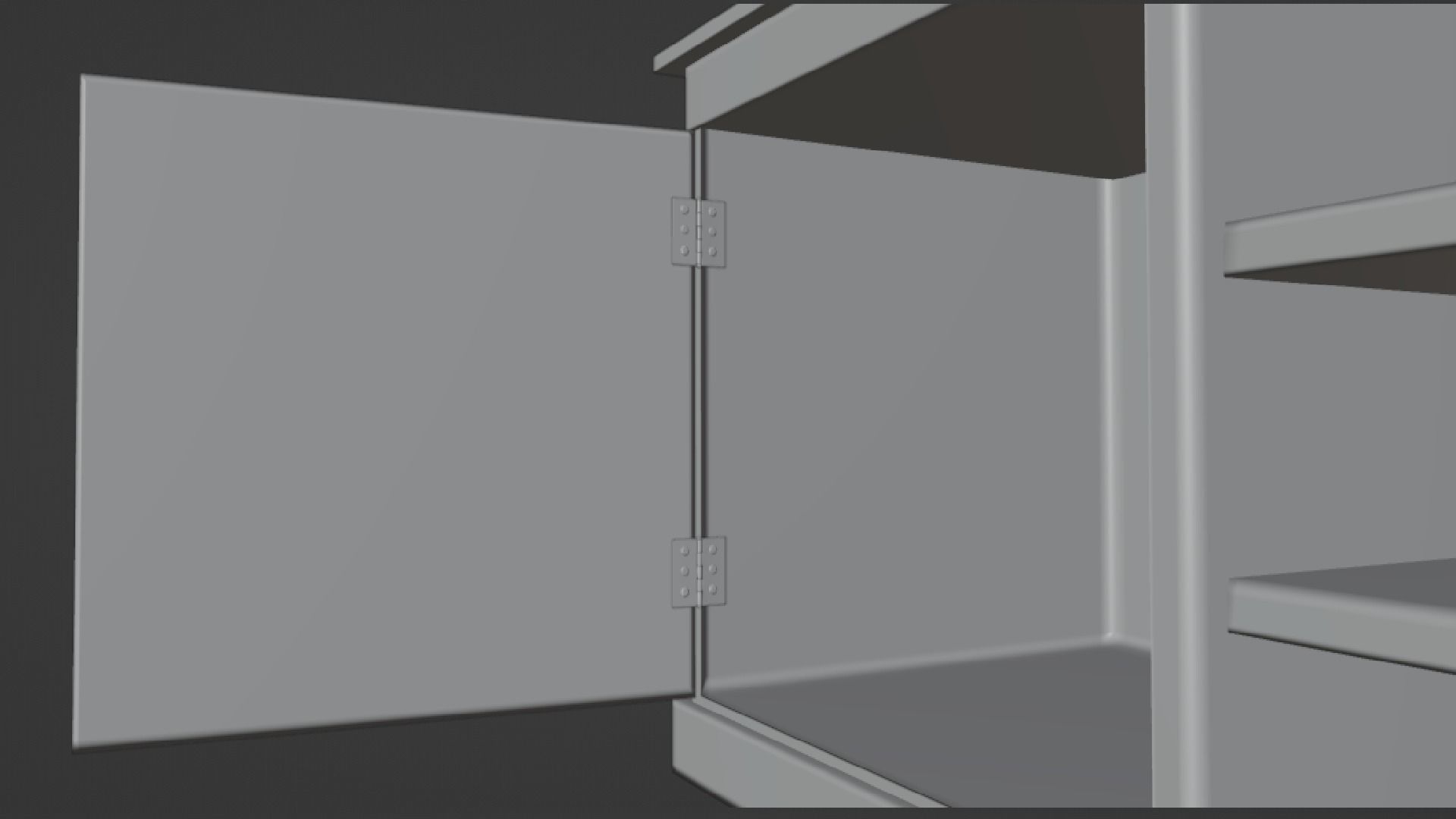 TV table Low-poly 3D model_25