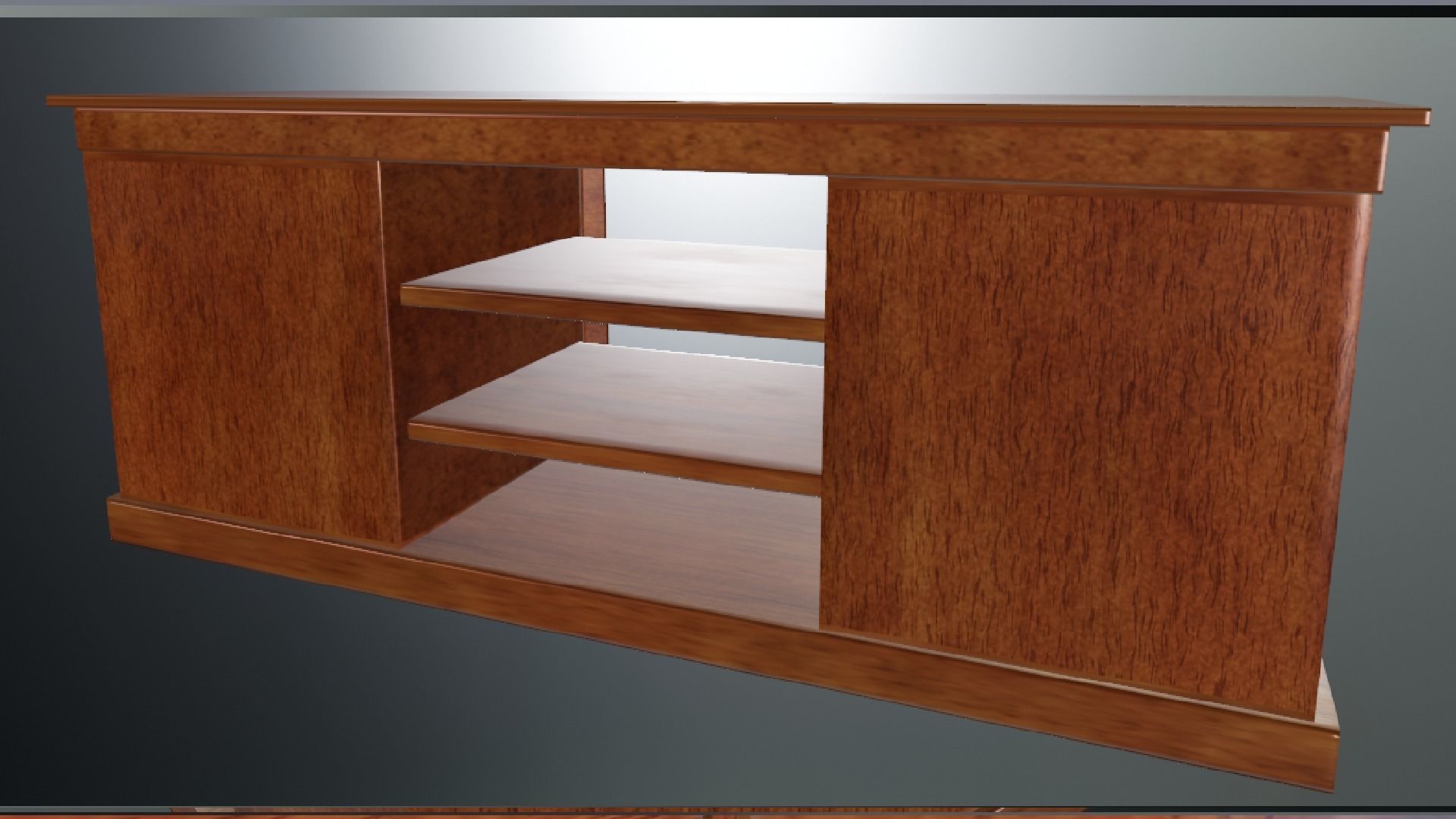 TV table Low-poly 3D model_14