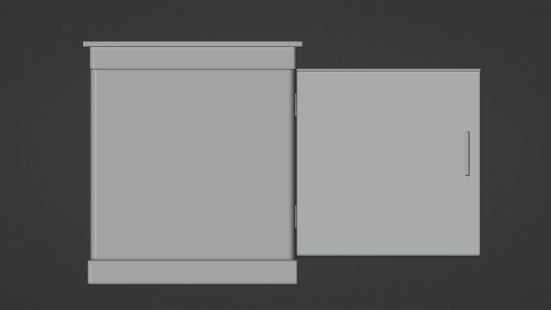 TV table Low-poly 3D model_24