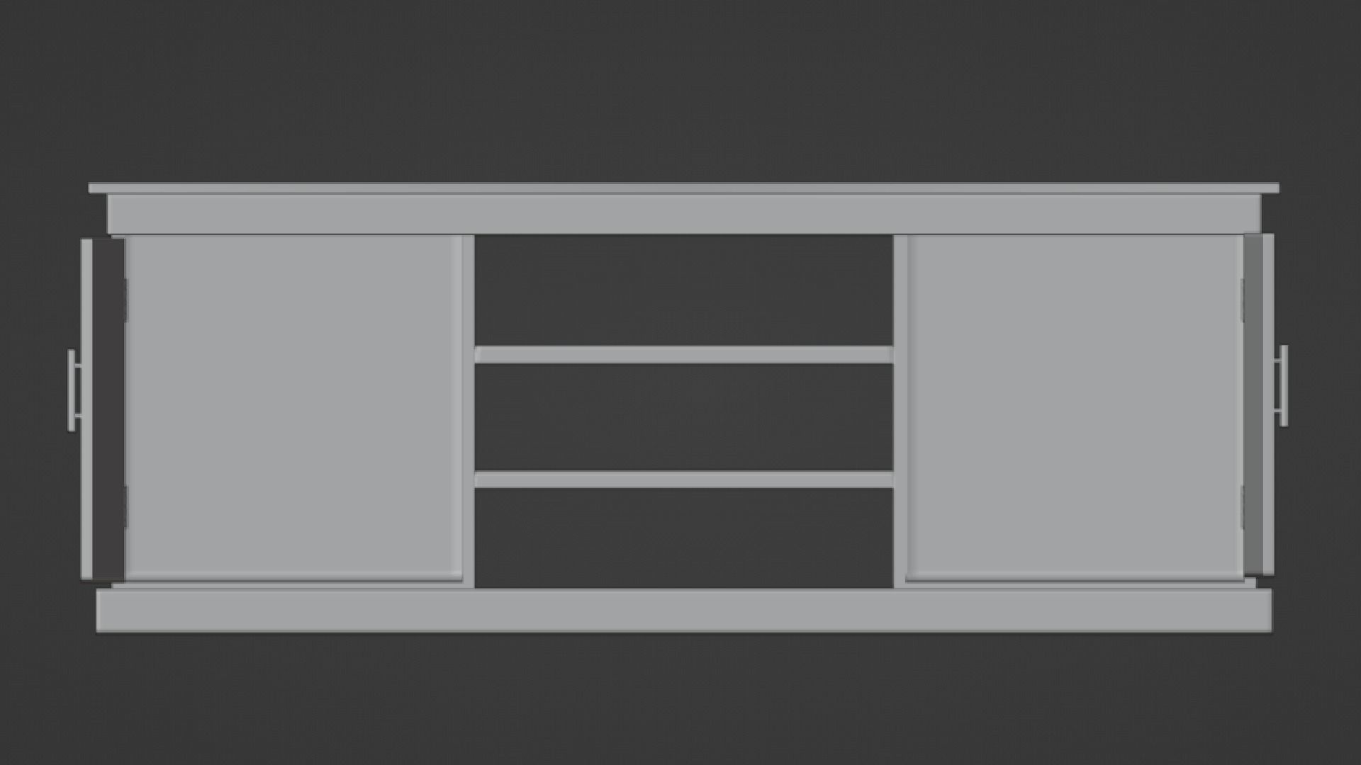 TV table Low-poly 3D model_23