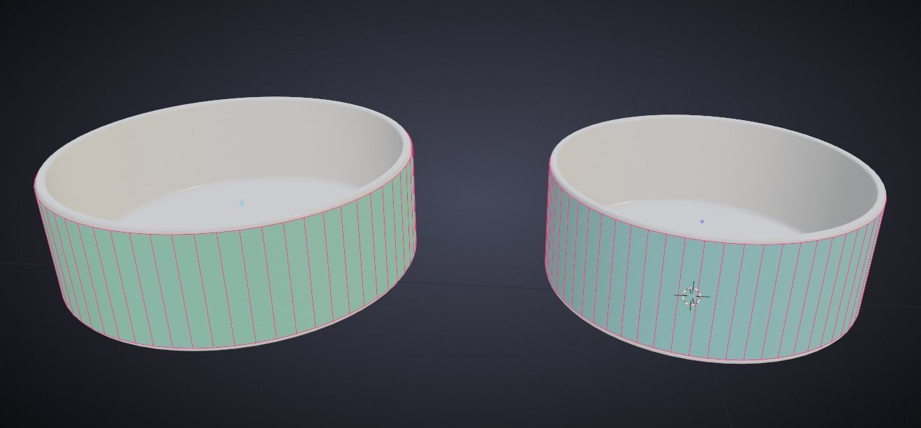 Bowl 3d model - 2 size for web design  3D model_4