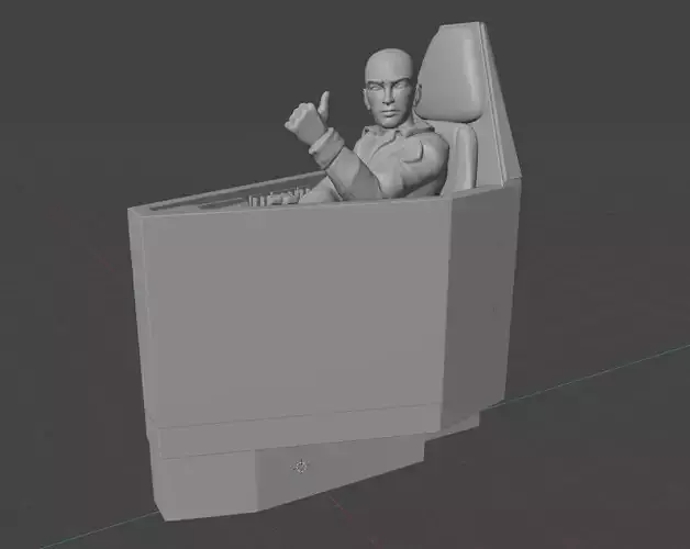 Battlestar Galactica Colonial Viper Cockpit Upgrade BSG 3D print model