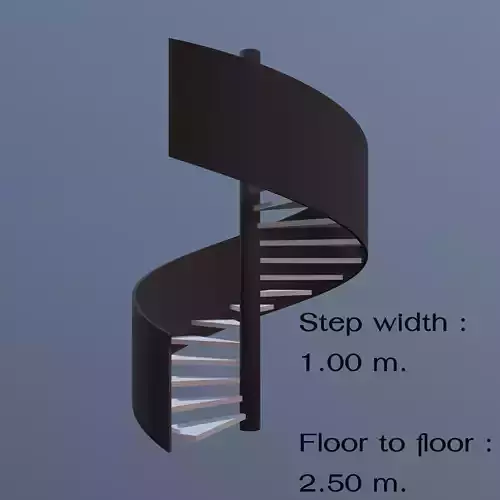 Spiral stair 2023-0002 3D model