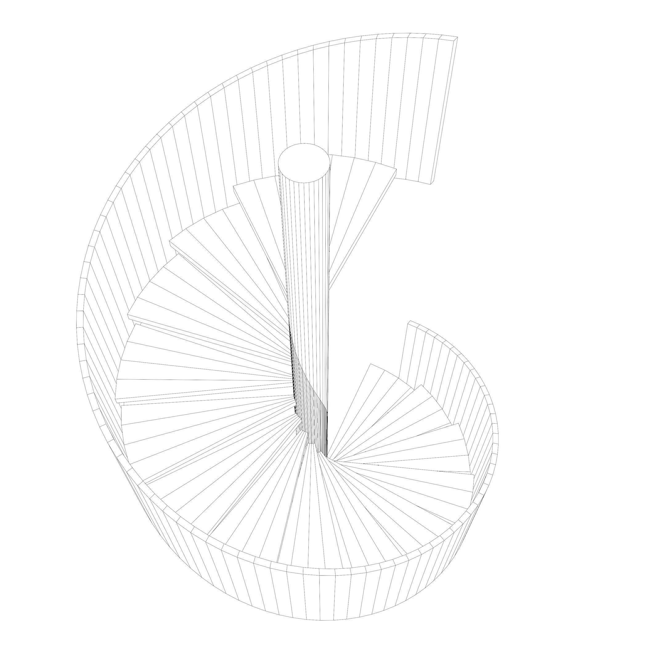 Spiral stair 2023-0002 3D model_9