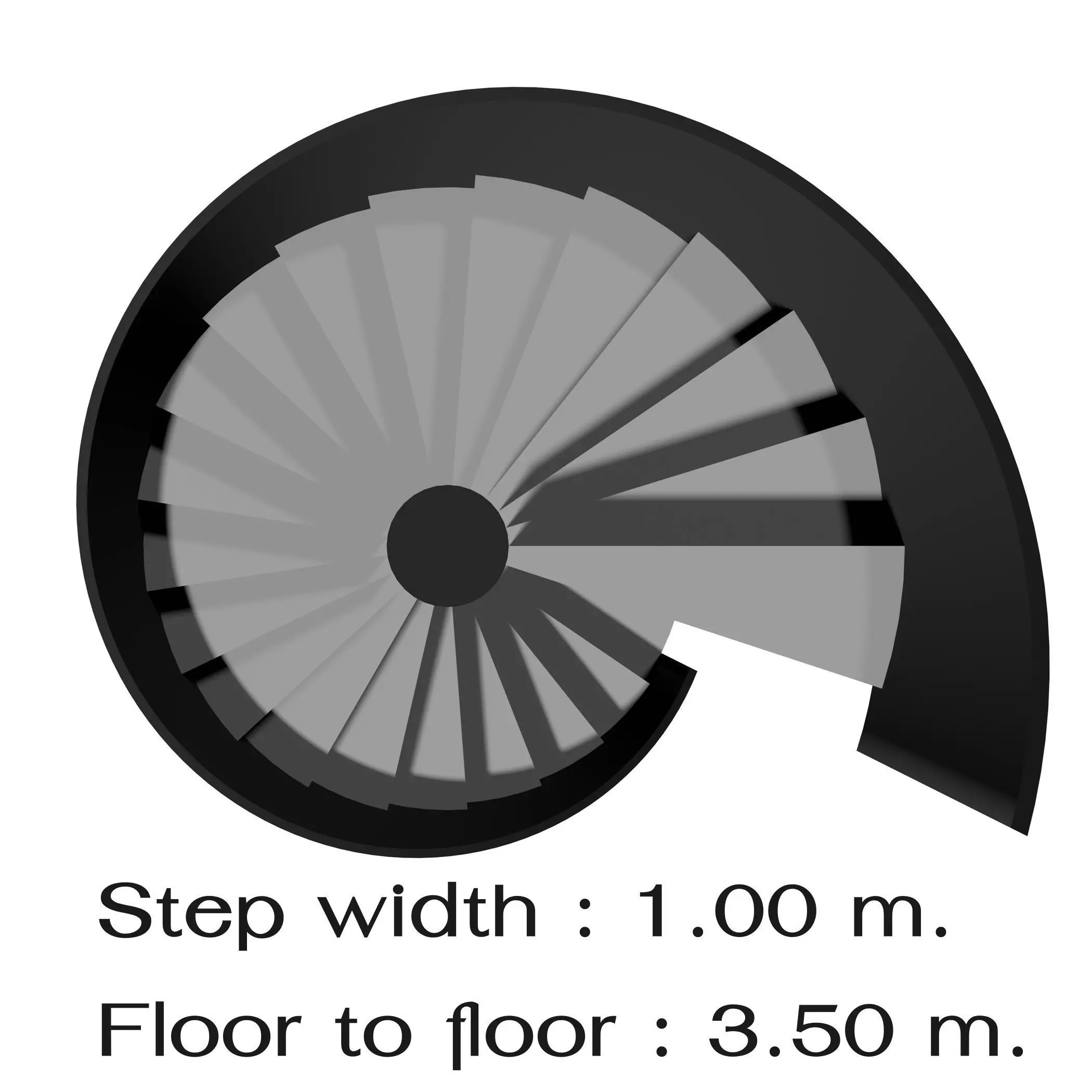 Spiral stair 2023-0003 3D model_0