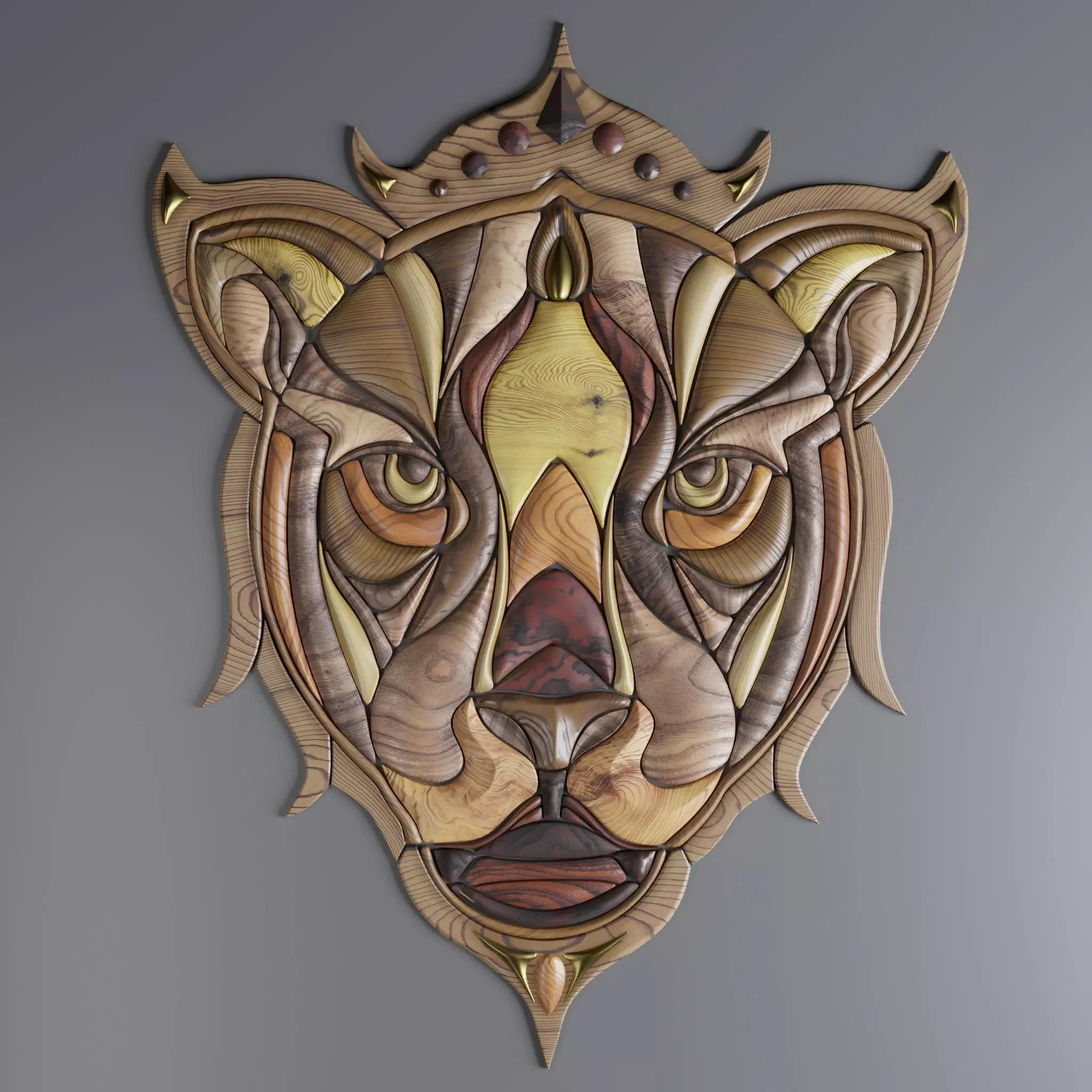 Decorative lion Free 3D model