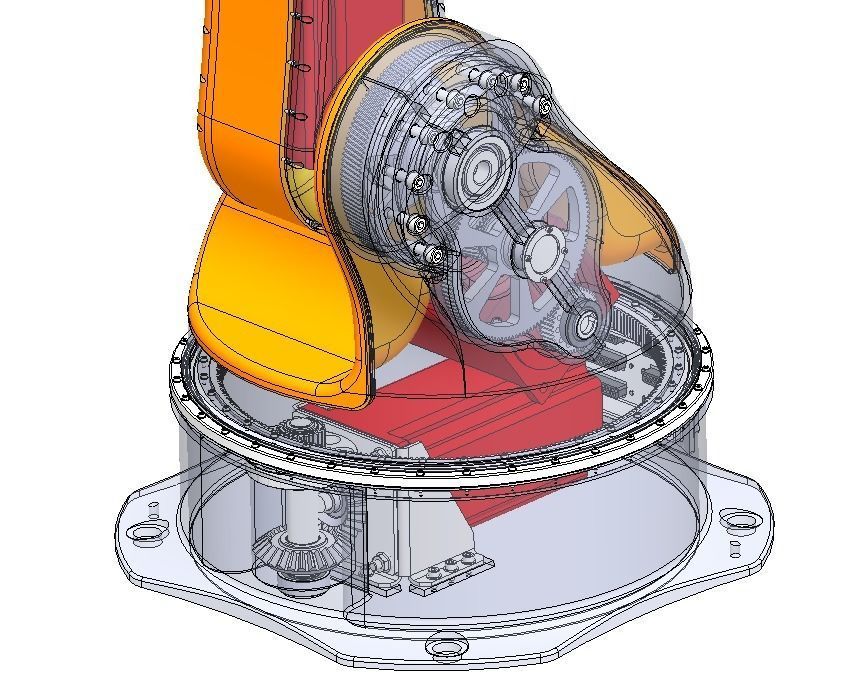 5 axis industrial robot 3D model_7