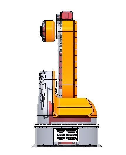 5 axis industrial robot 3D model_3