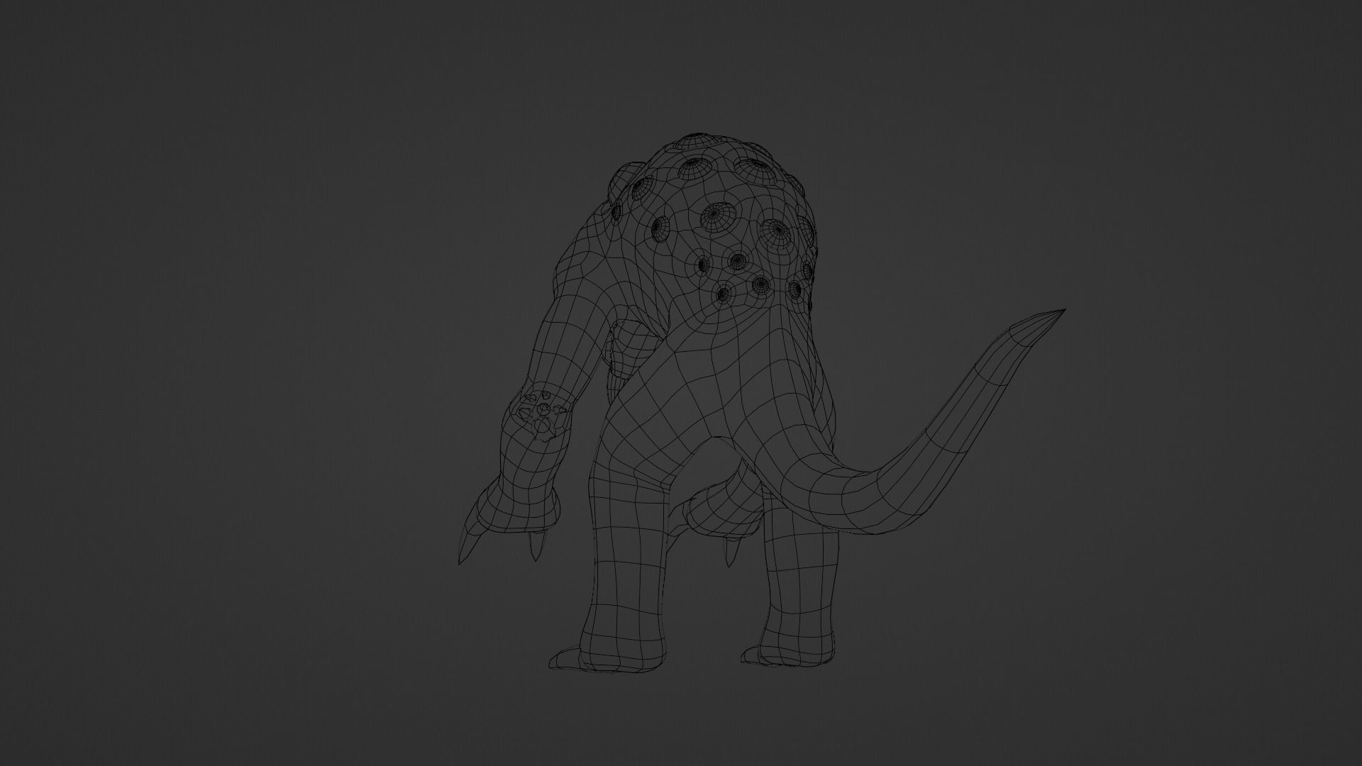 Mutant - Character Low-poly 3D model_28