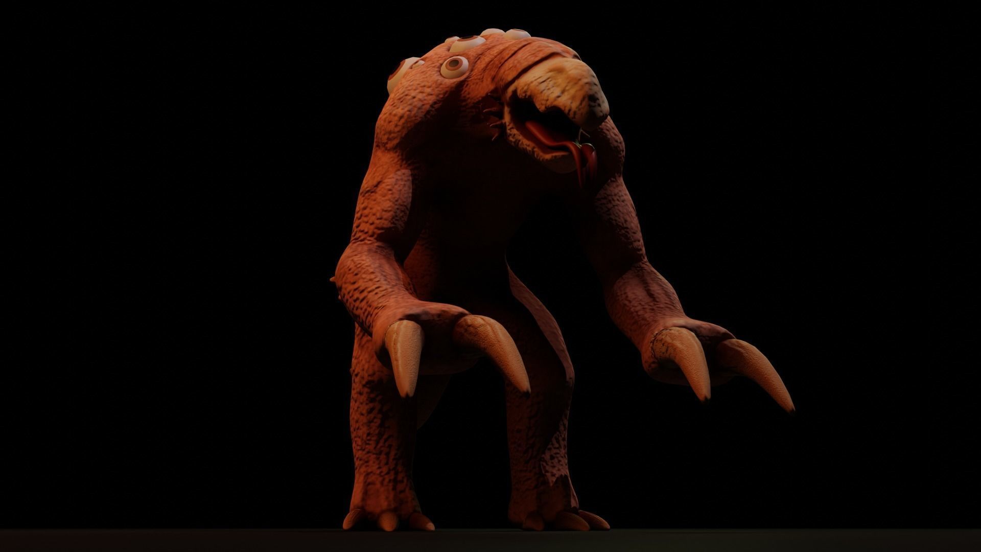 Mutant - Character Low-poly 3D model_6