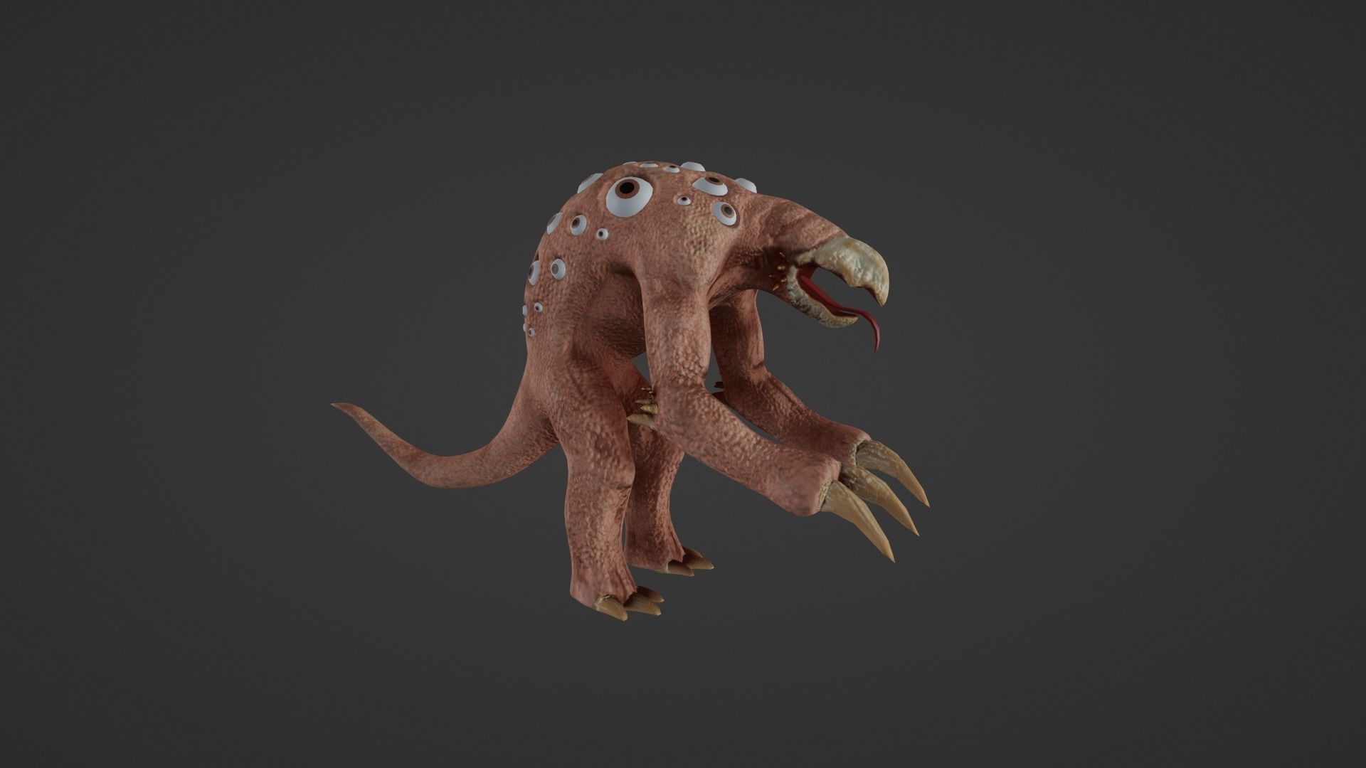 Mutant - Character Low-poly 3D model_9