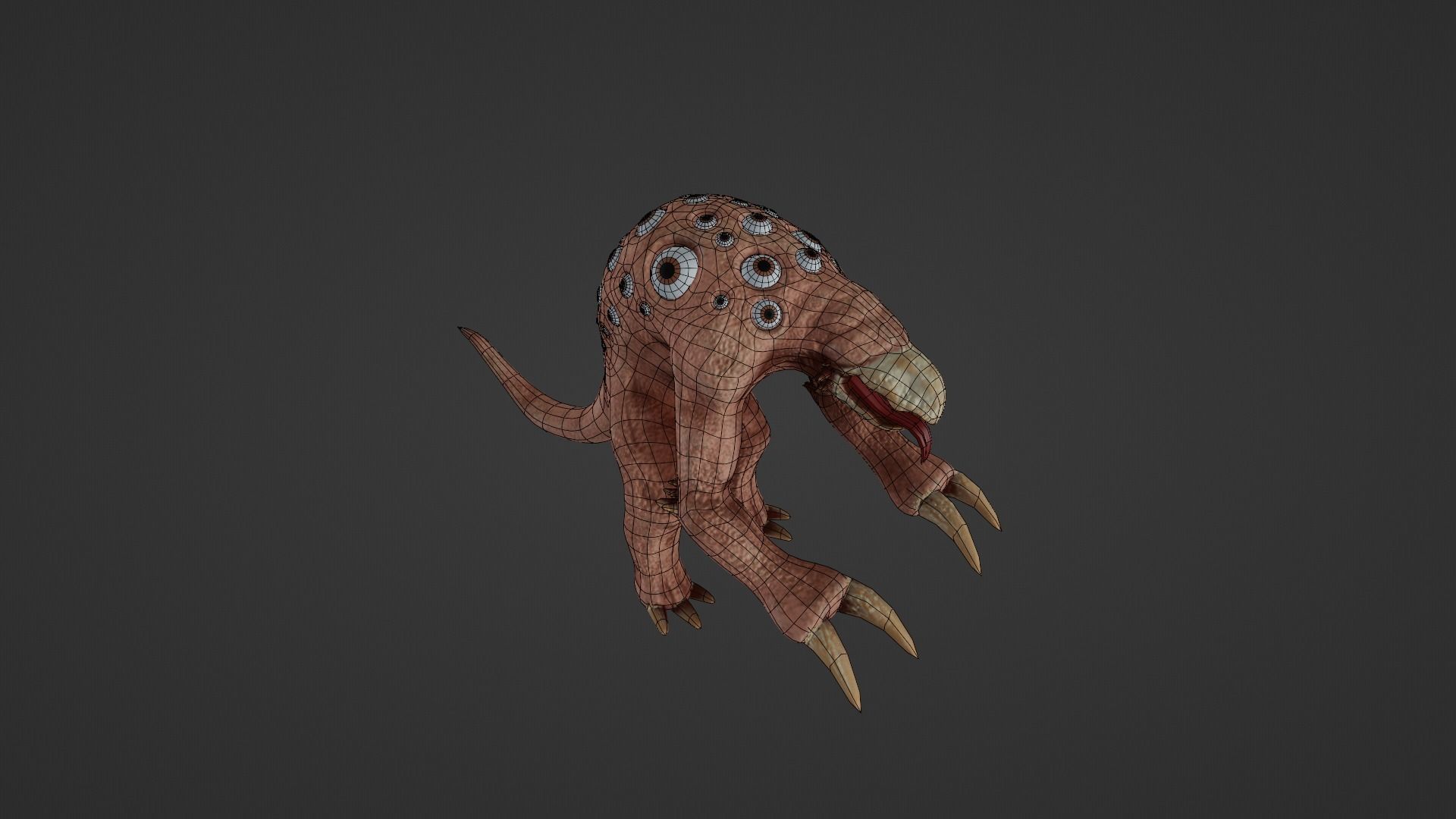 Mutant - Character Low-poly 3D model_24