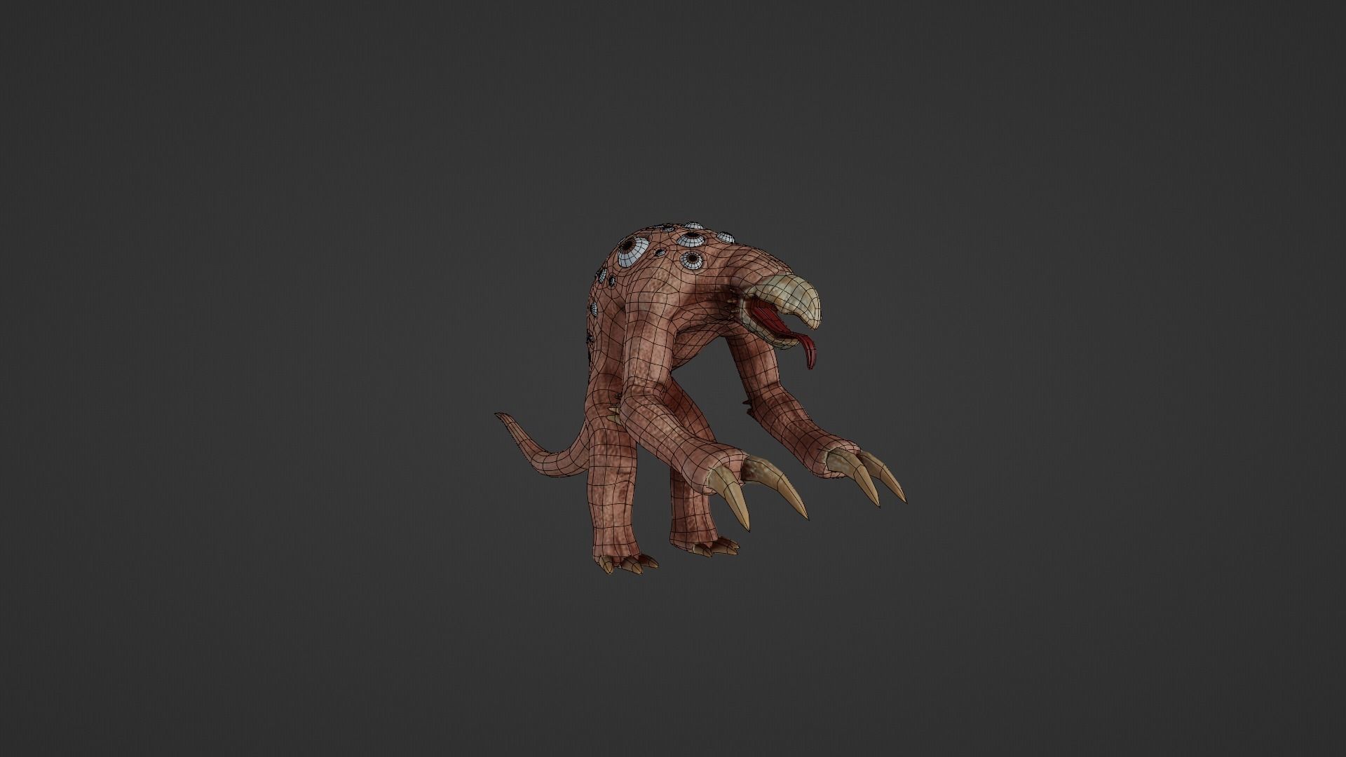Mutant - Character Low-poly 3D model_23