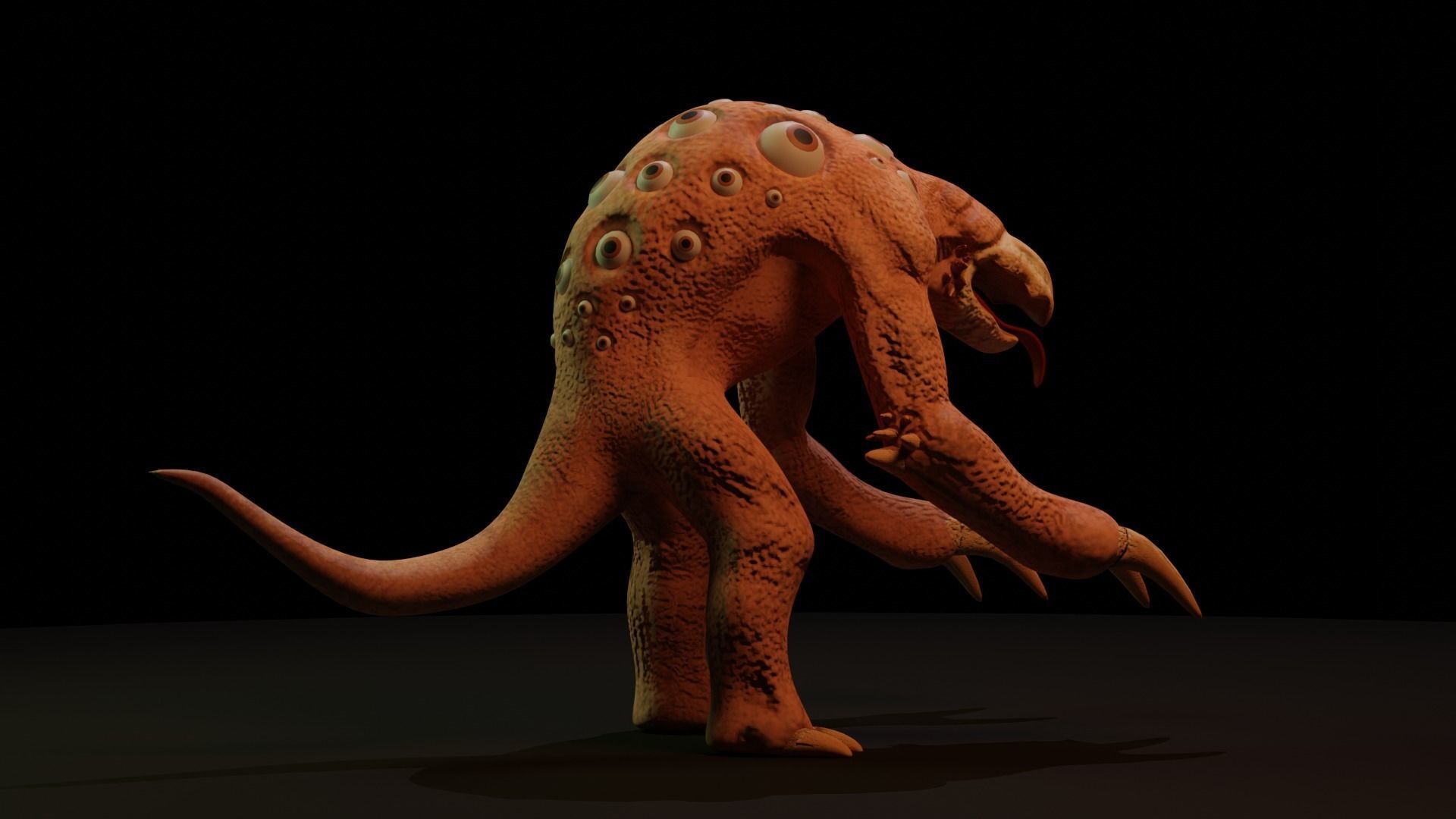 Mutant - Character Low-poly 3D model_3