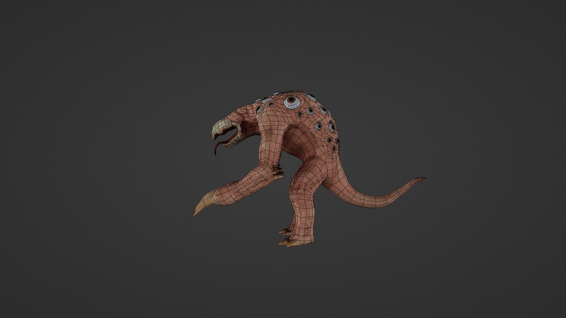 Mutant - Character Low-poly 3D model_18