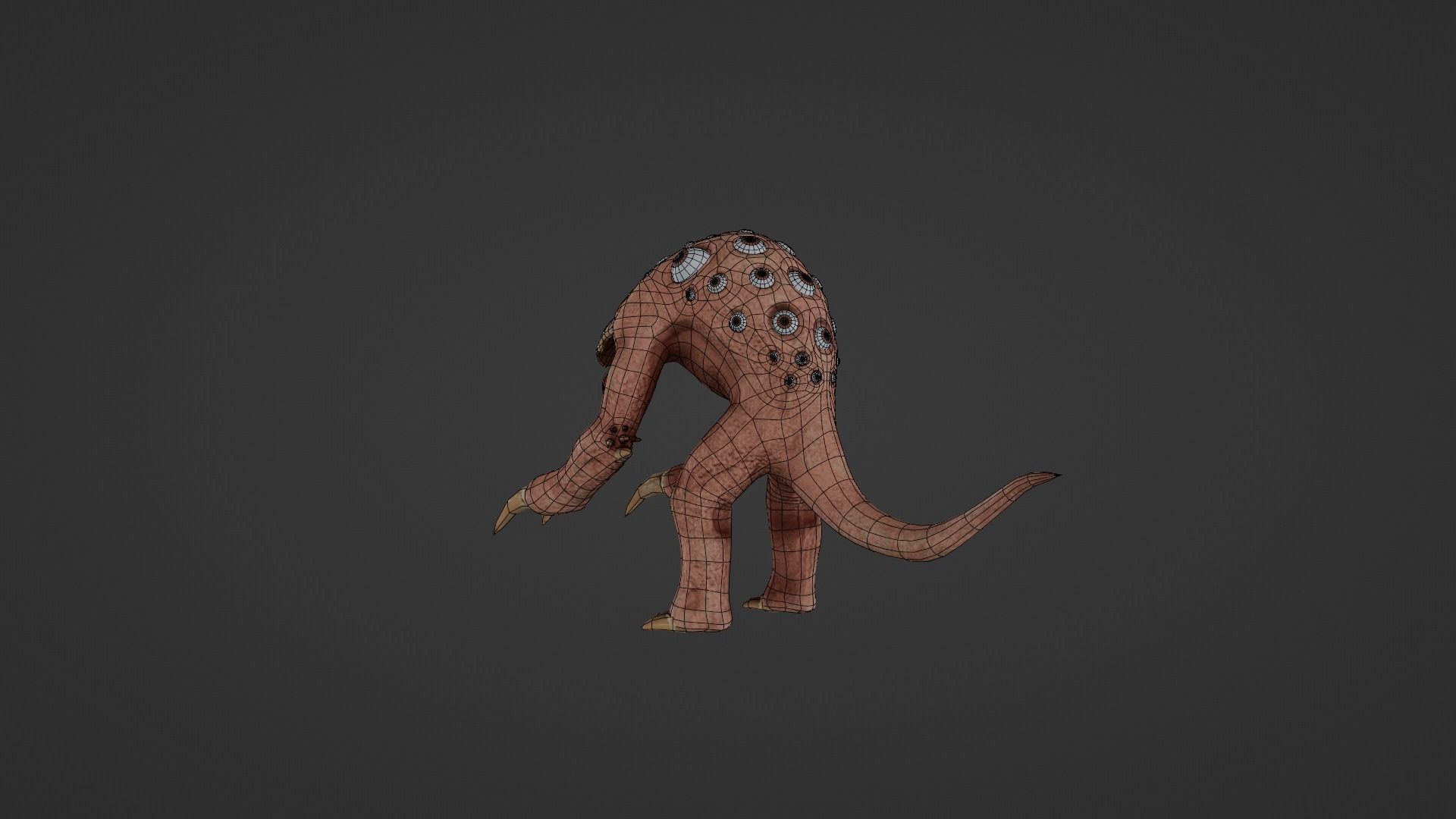 Mutant - Character Low-poly 3D model_19