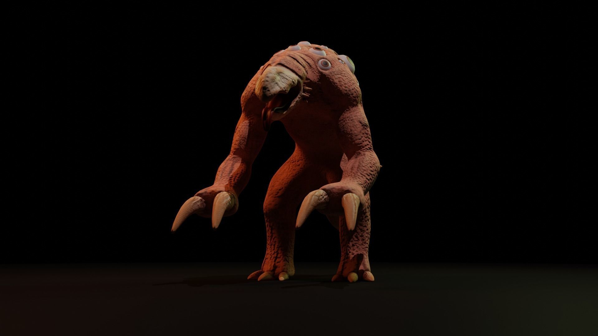 Mutant - Character Low-poly 3D model_5