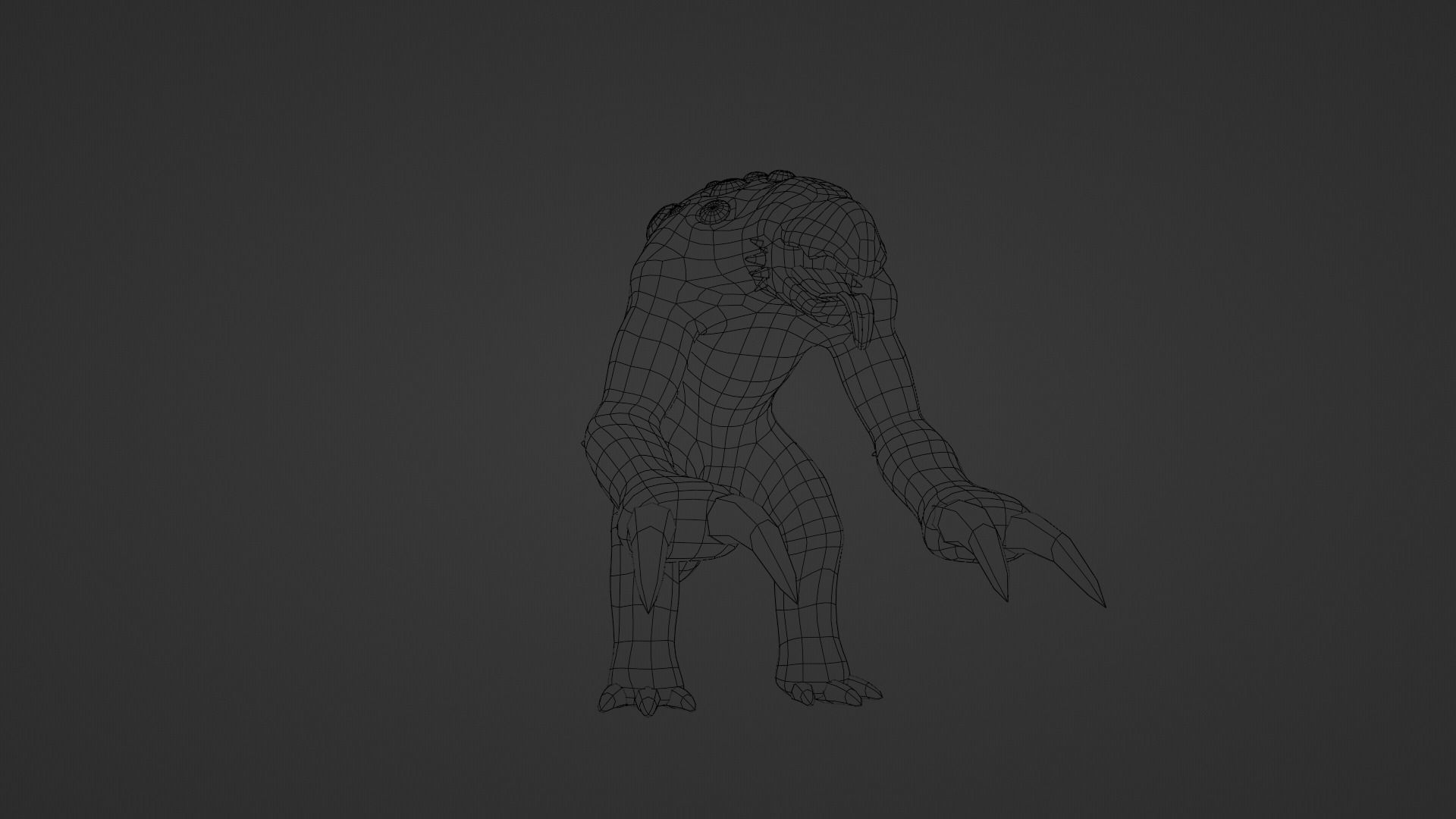 Mutant - Character Low-poly 3D model_26