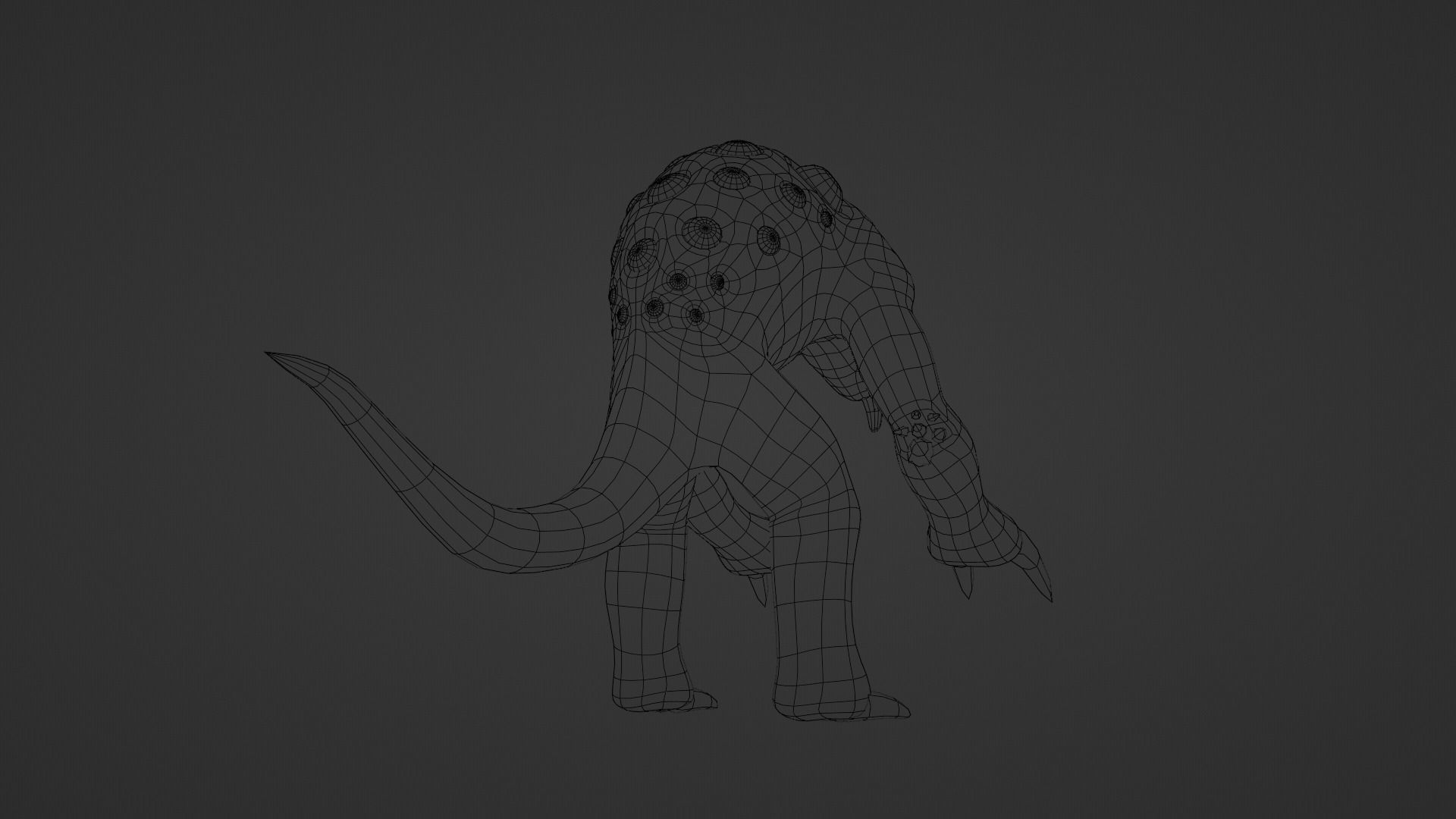 Mutant - Character Low-poly 3D model_29