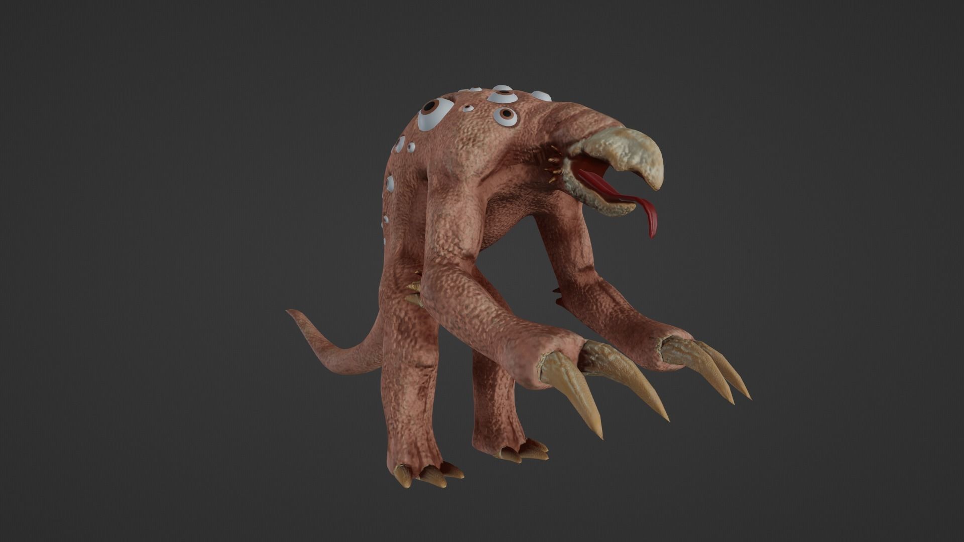 Mutant - Character Low-poly 3D model_32