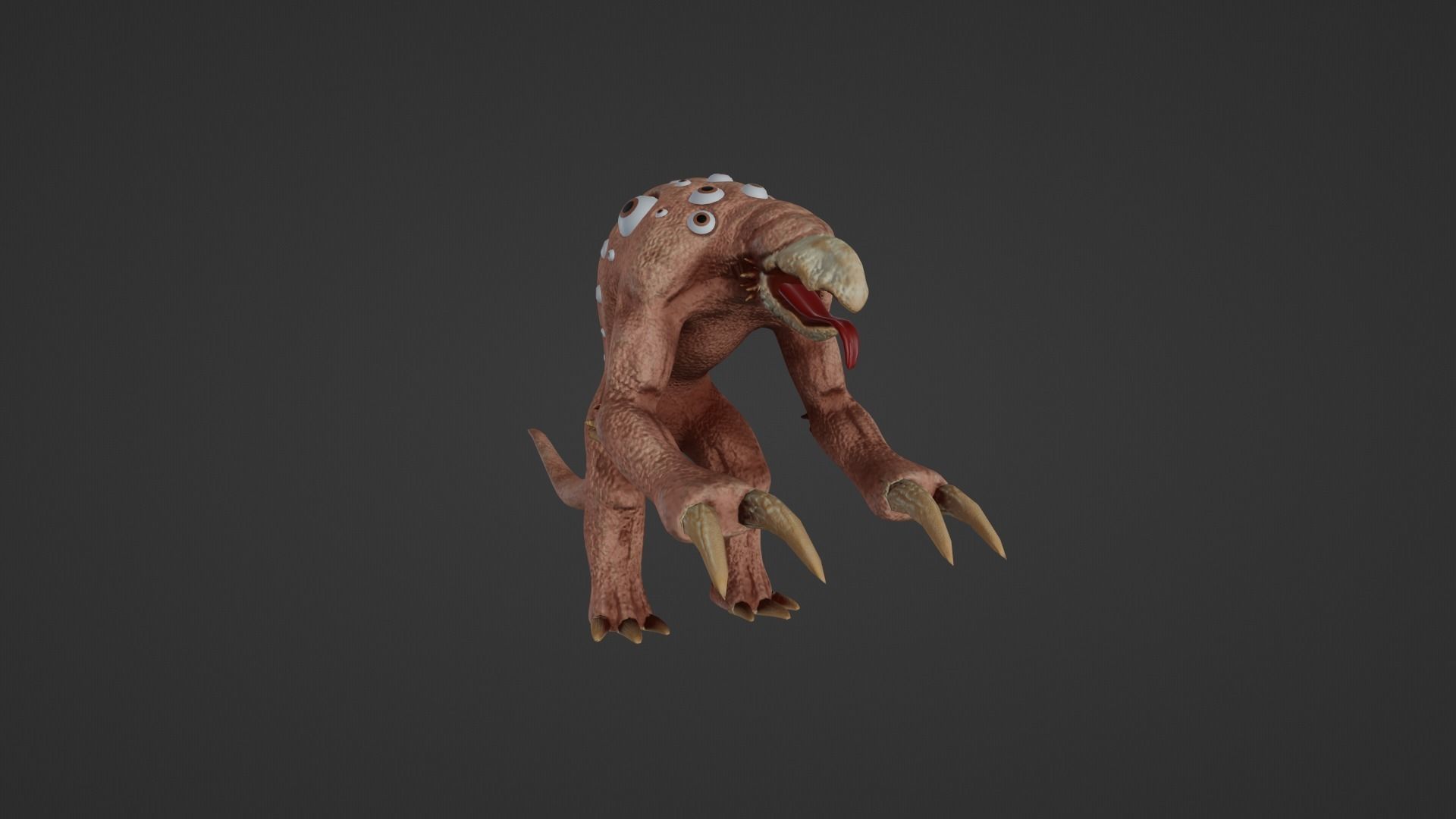 Mutant - Character Low-poly 3D model_8