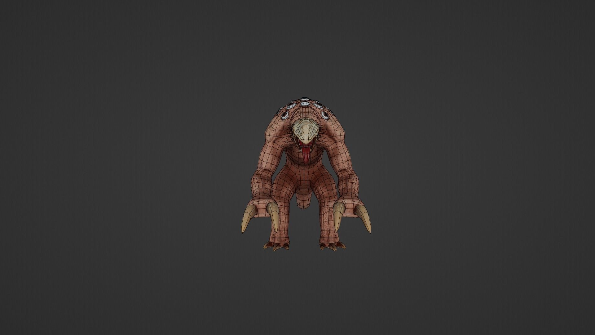 Mutant - Character Low-poly 3D model_16