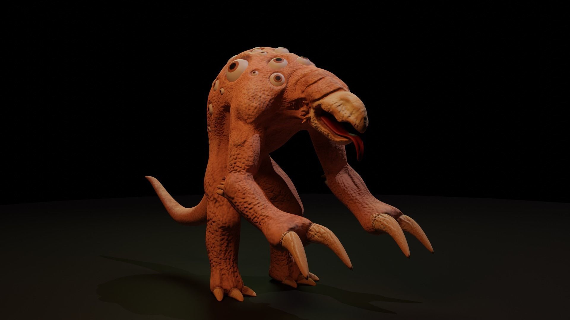Mutant - Character Low-poly 3D model_2