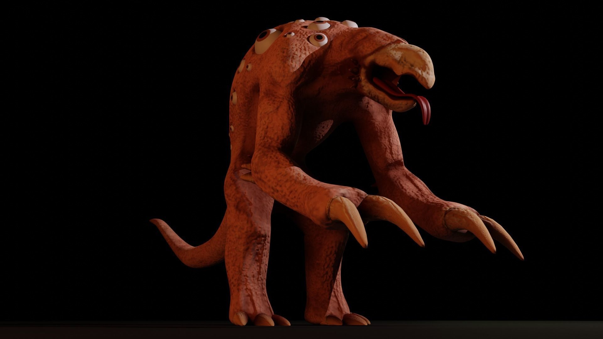 Mutant - Character Low-poly 3D model_7