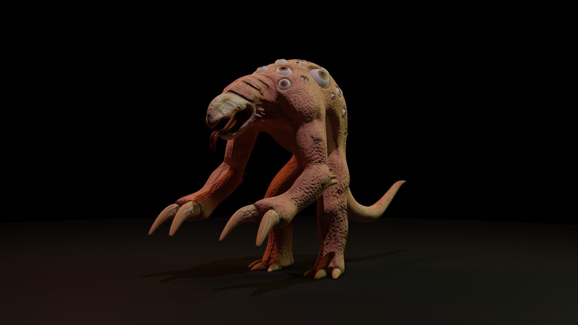 Mutant - Character Low-poly 3D model_4