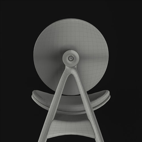 Overgaard and Dyrman Circle Dining Chair 3D model 6