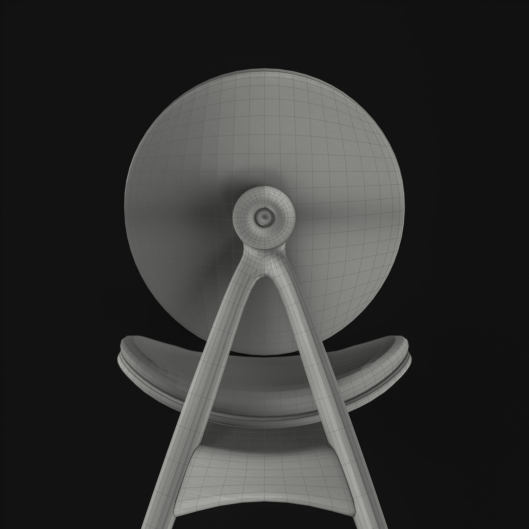 Overgaard and Dyrman Circle Dining Chair 3D model_5