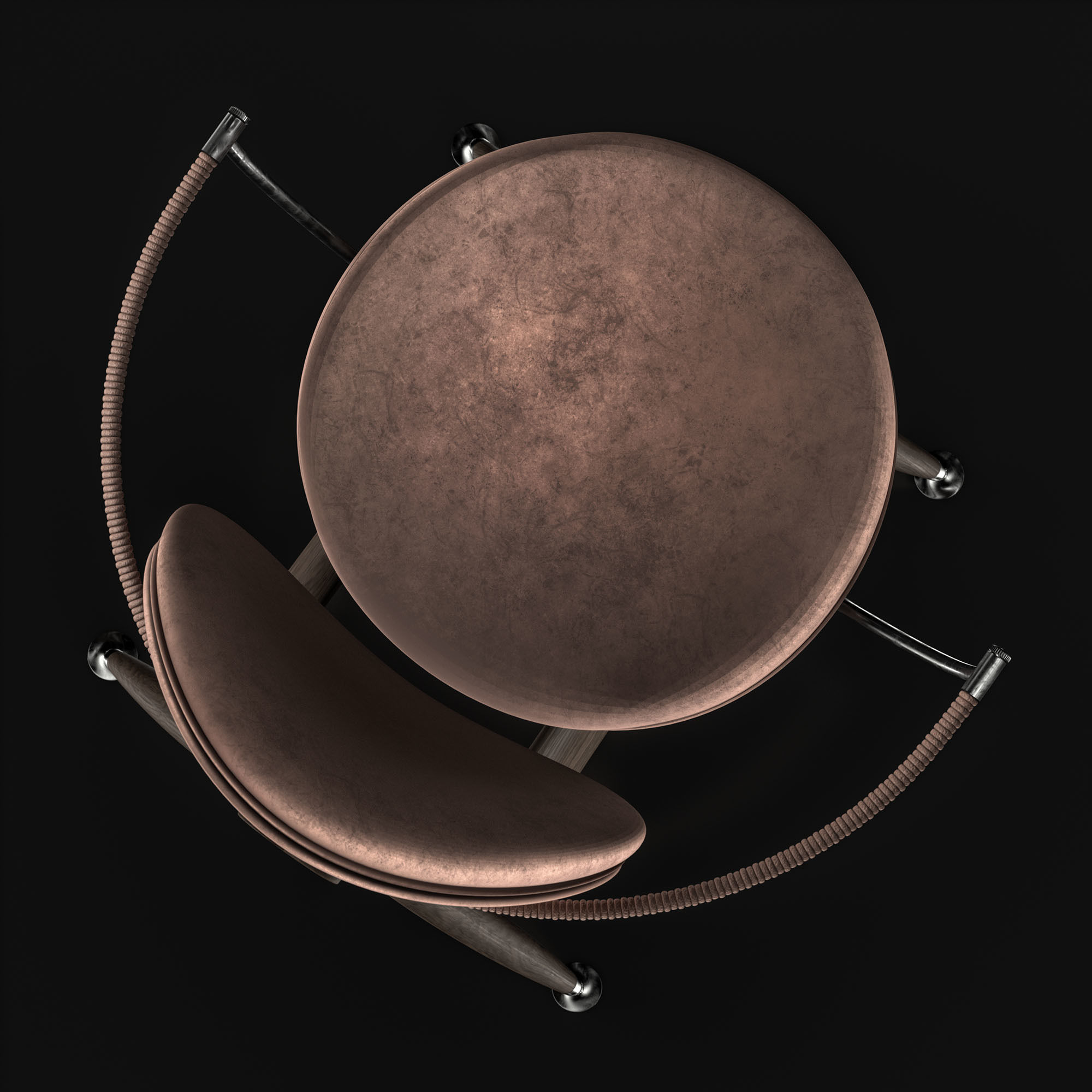 Overgaard and Dyrman Circle Dining Chair 3D model_27