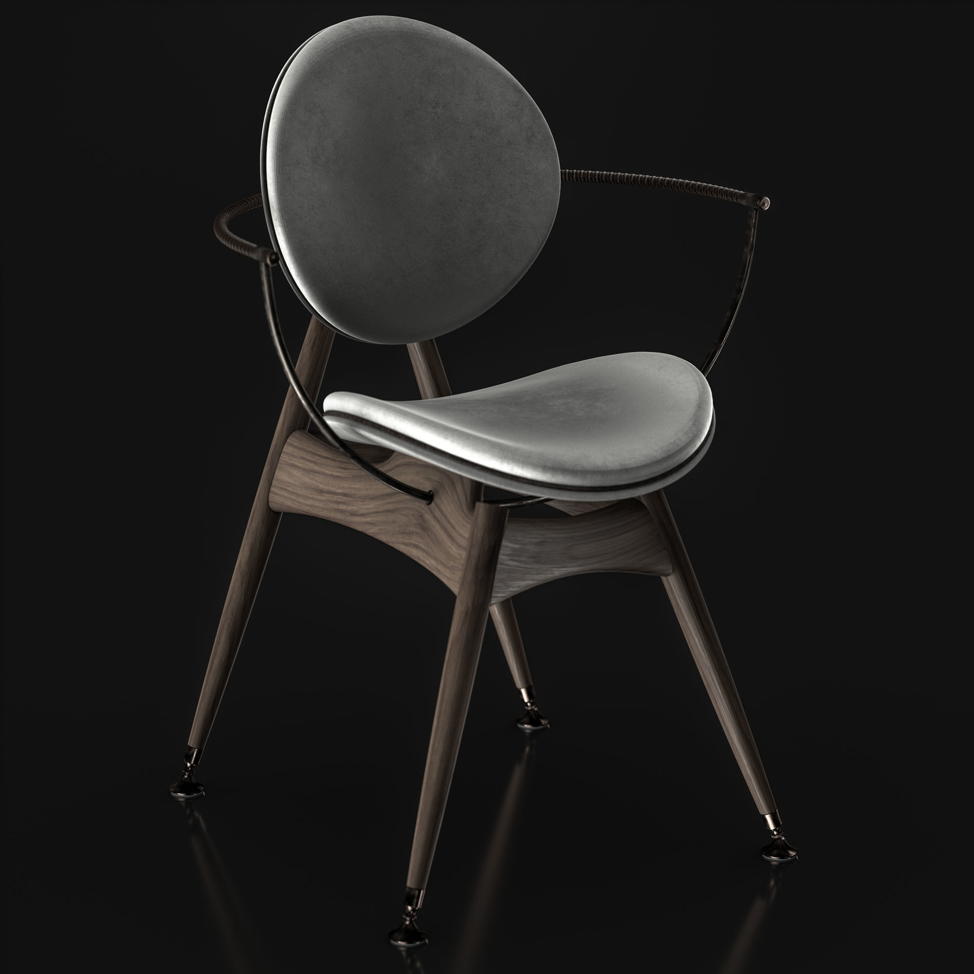 Overgaard and Dyrman Circle Dining Chair 3D model_16