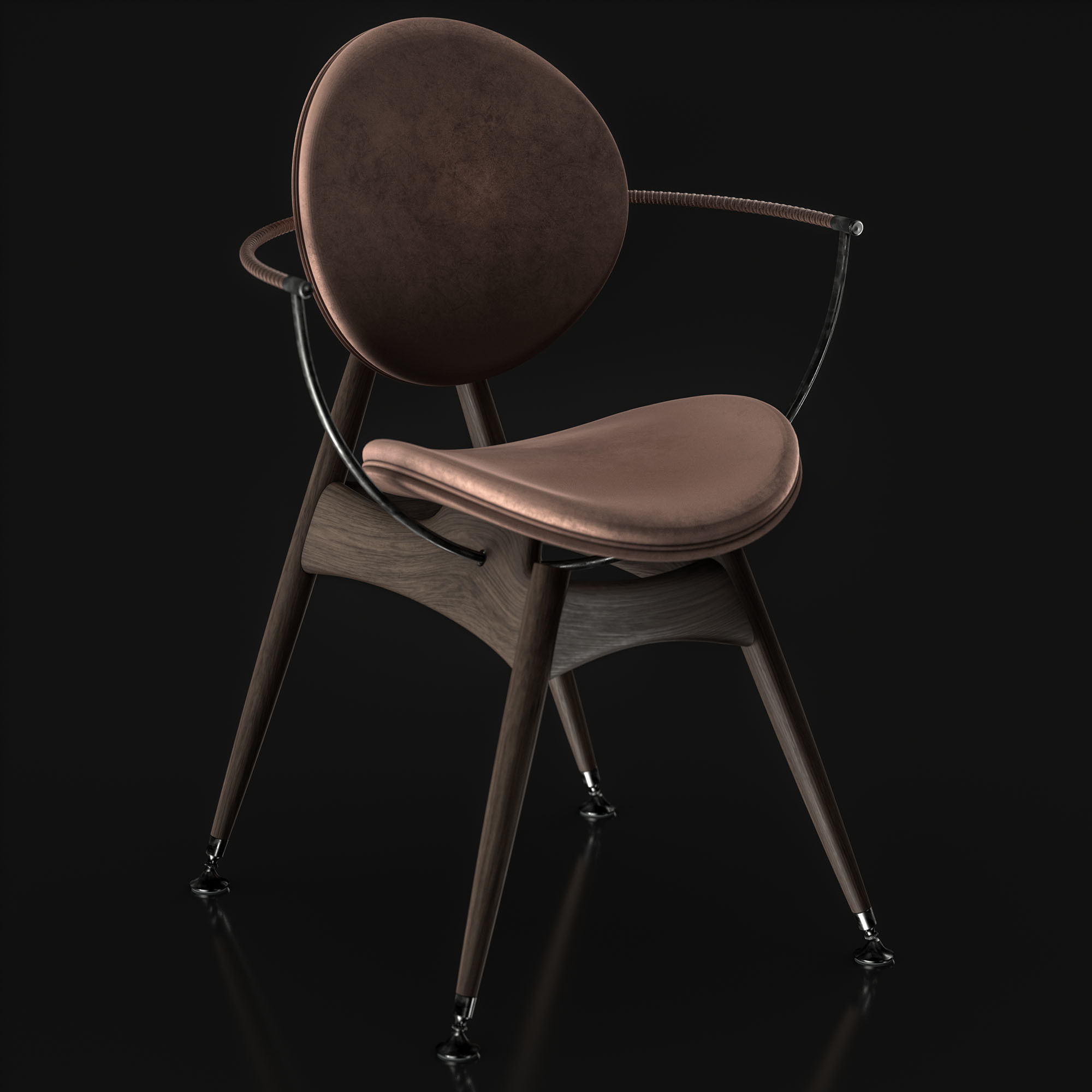 Overgaard and Dyrman Circle Dining Chair 3D model_17