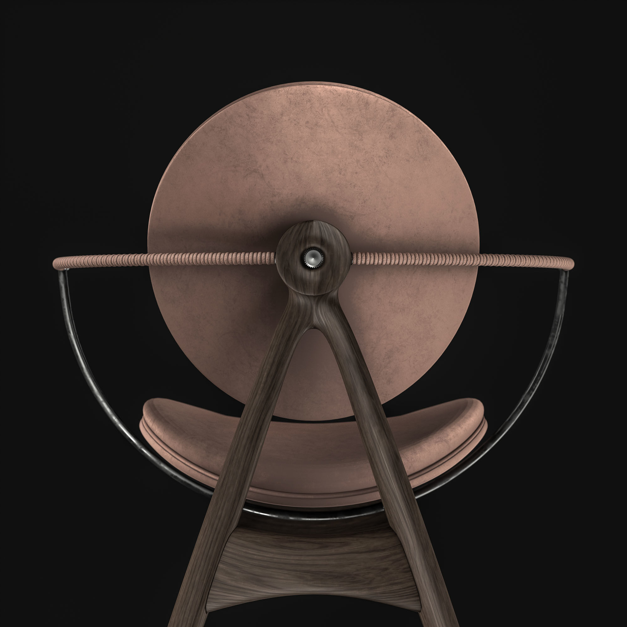 Overgaard and Dyrman Circle Dining Chair 3D model_8