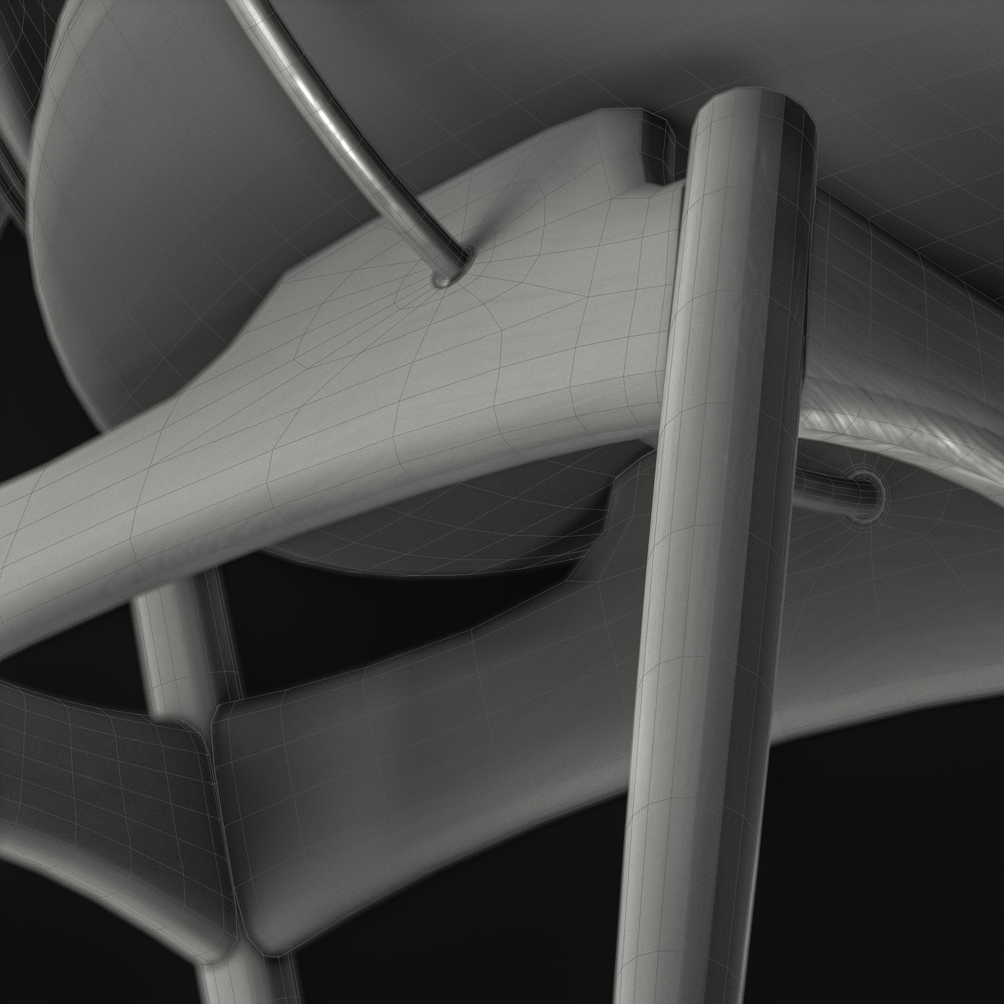 Overgaard and Dyrman Circle Dining Chair 3D model_39