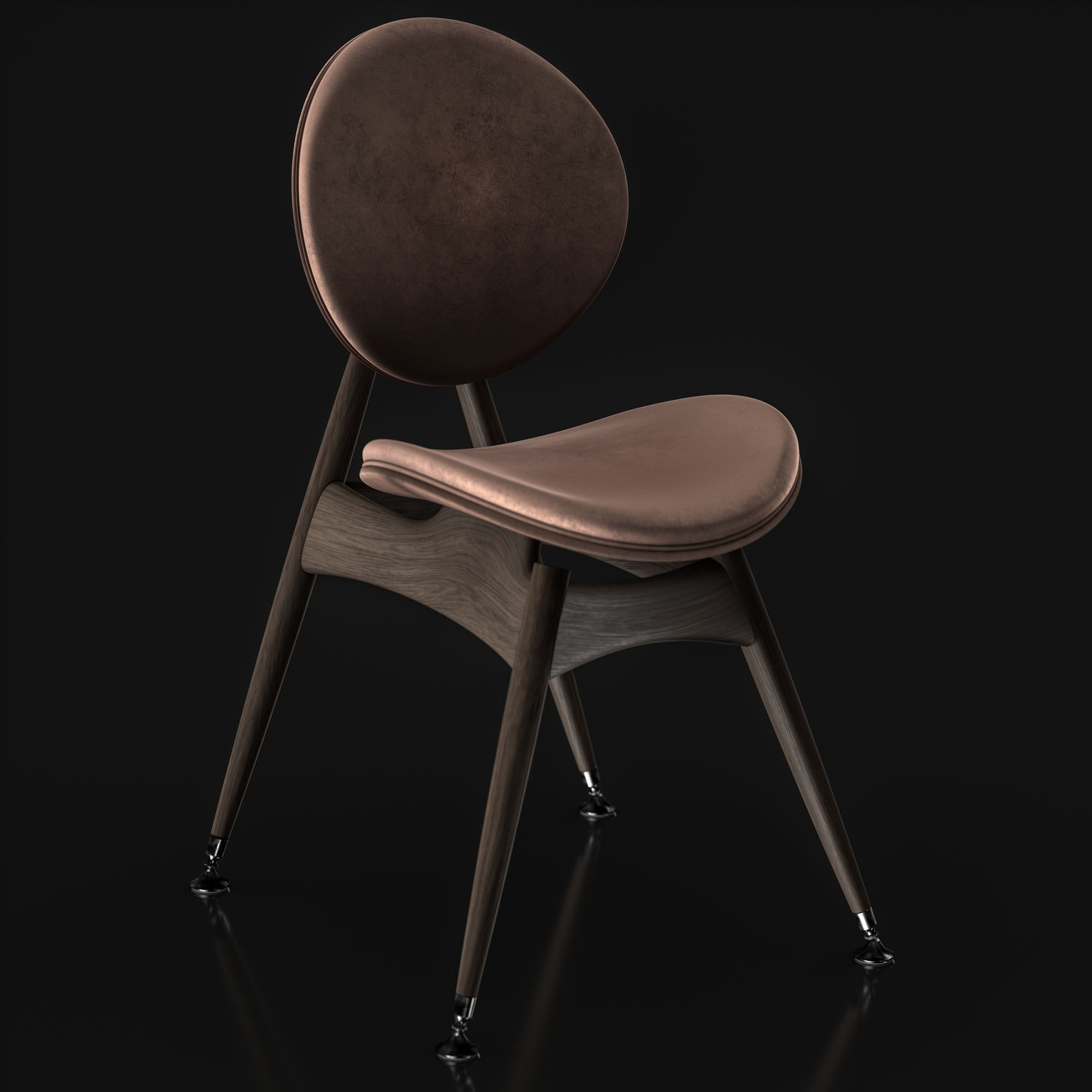Overgaard and Dyrman Circle Dining Chair 3D model_12