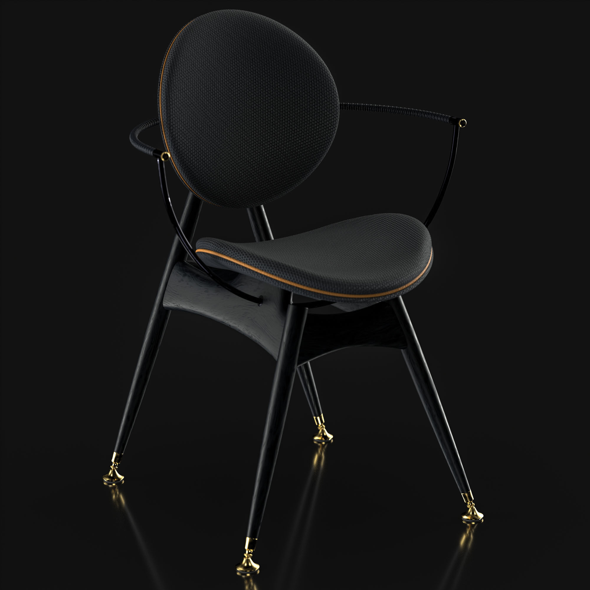 Overgaard and Dyrman Circle Dining Chair 3D model_15