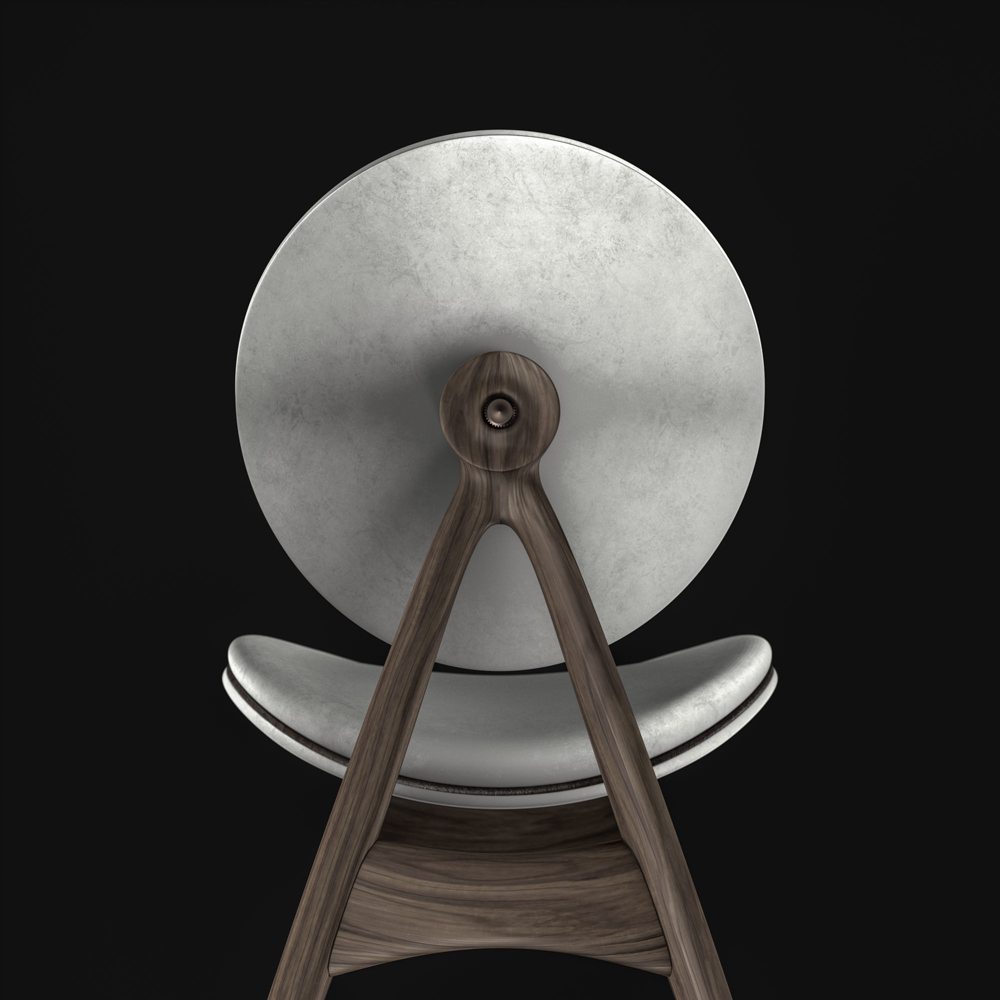Overgaard and Dyrman Circle Dining Chair 3D model_2