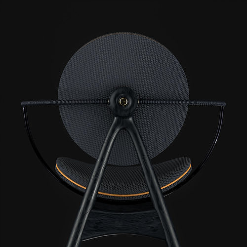 Overgaard and Dyrman Circle Dining Chair 3D model 7