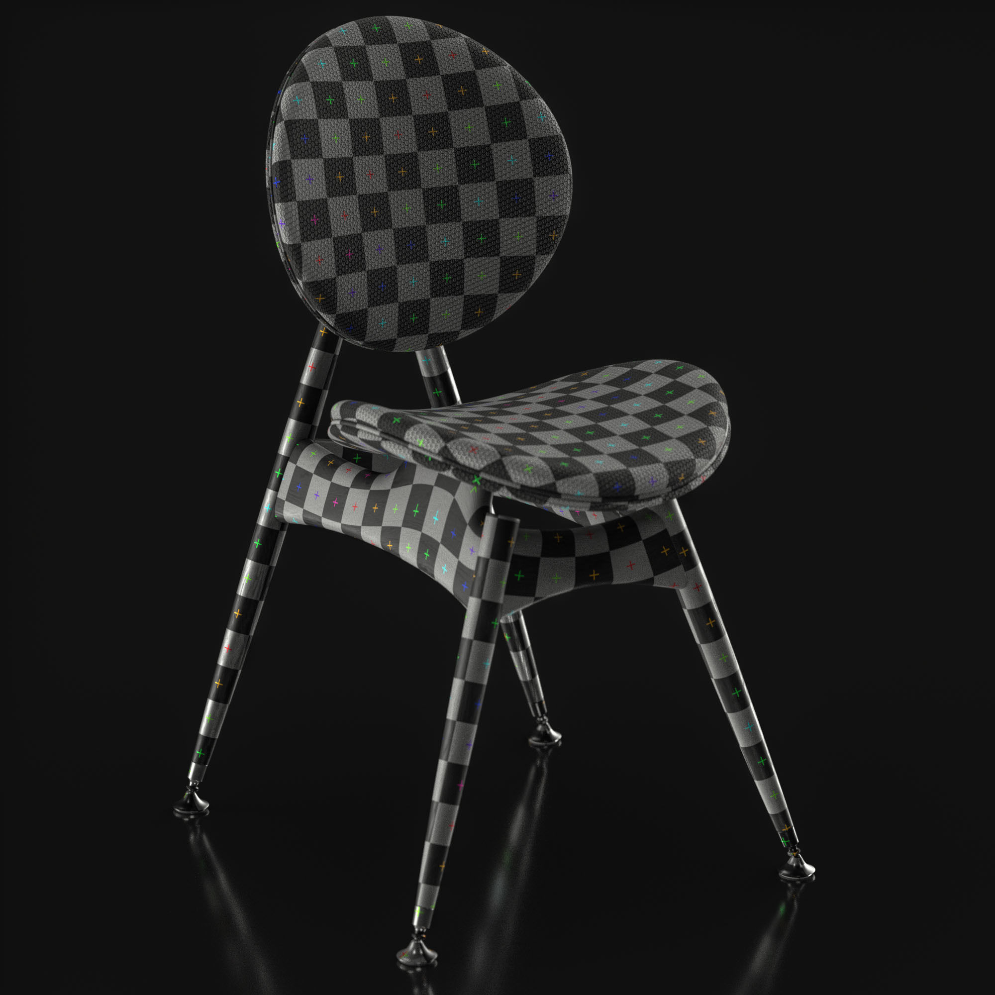 Overgaard and Dyrman Circle Dining Chair 3D model_13