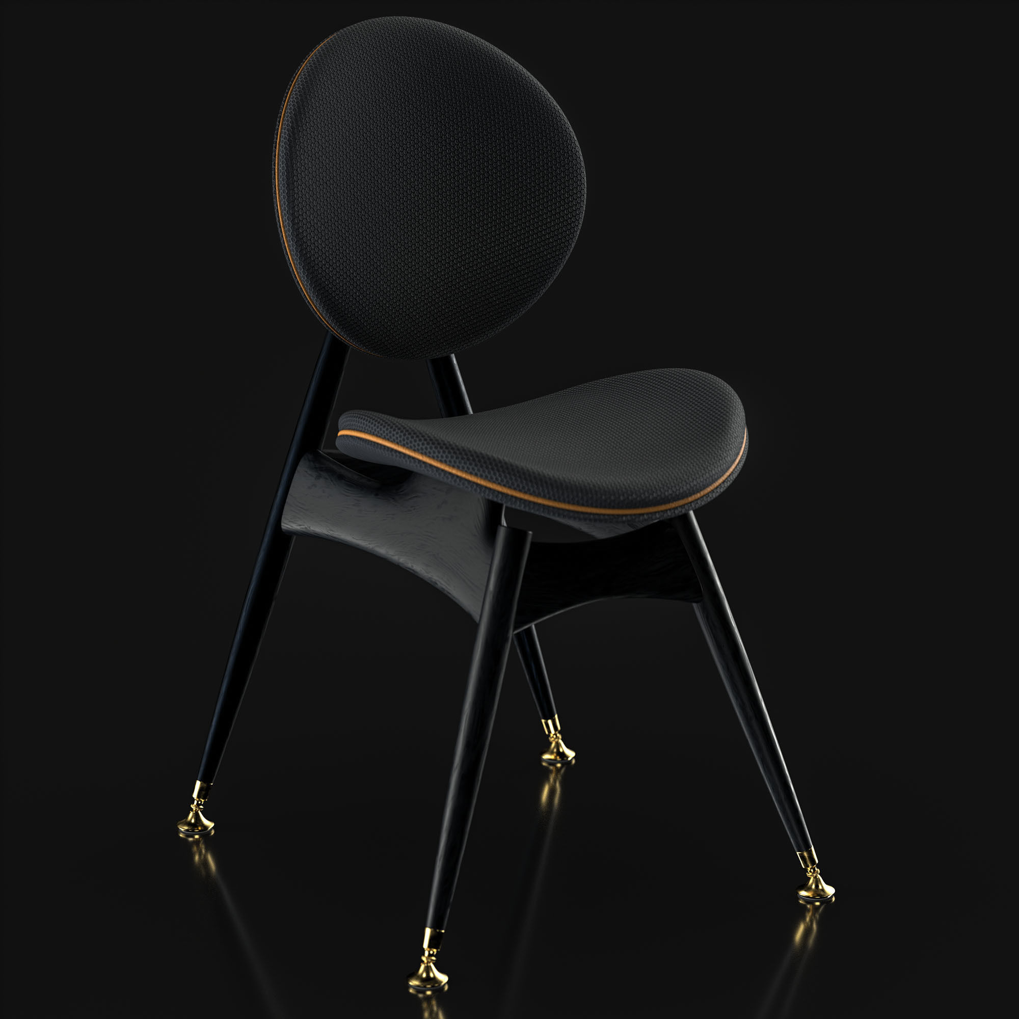 Overgaard and Dyrman Circle Dining Chair 3D model_10