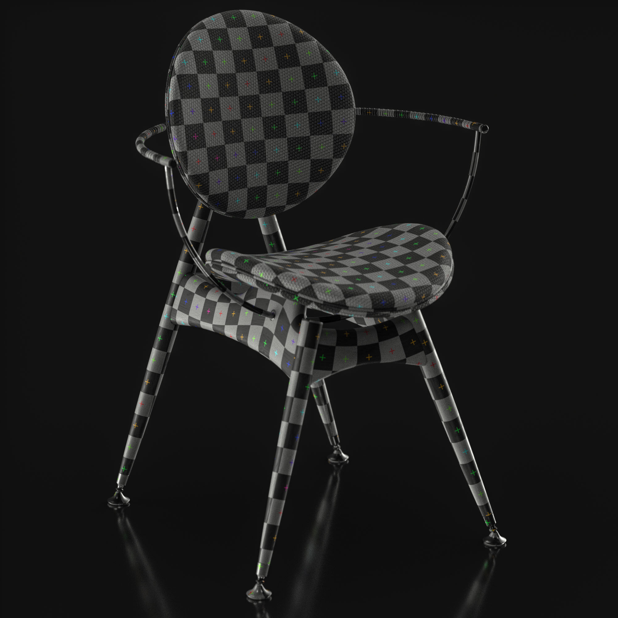Overgaard and Dyrman Circle Dining Chair 3D model_18