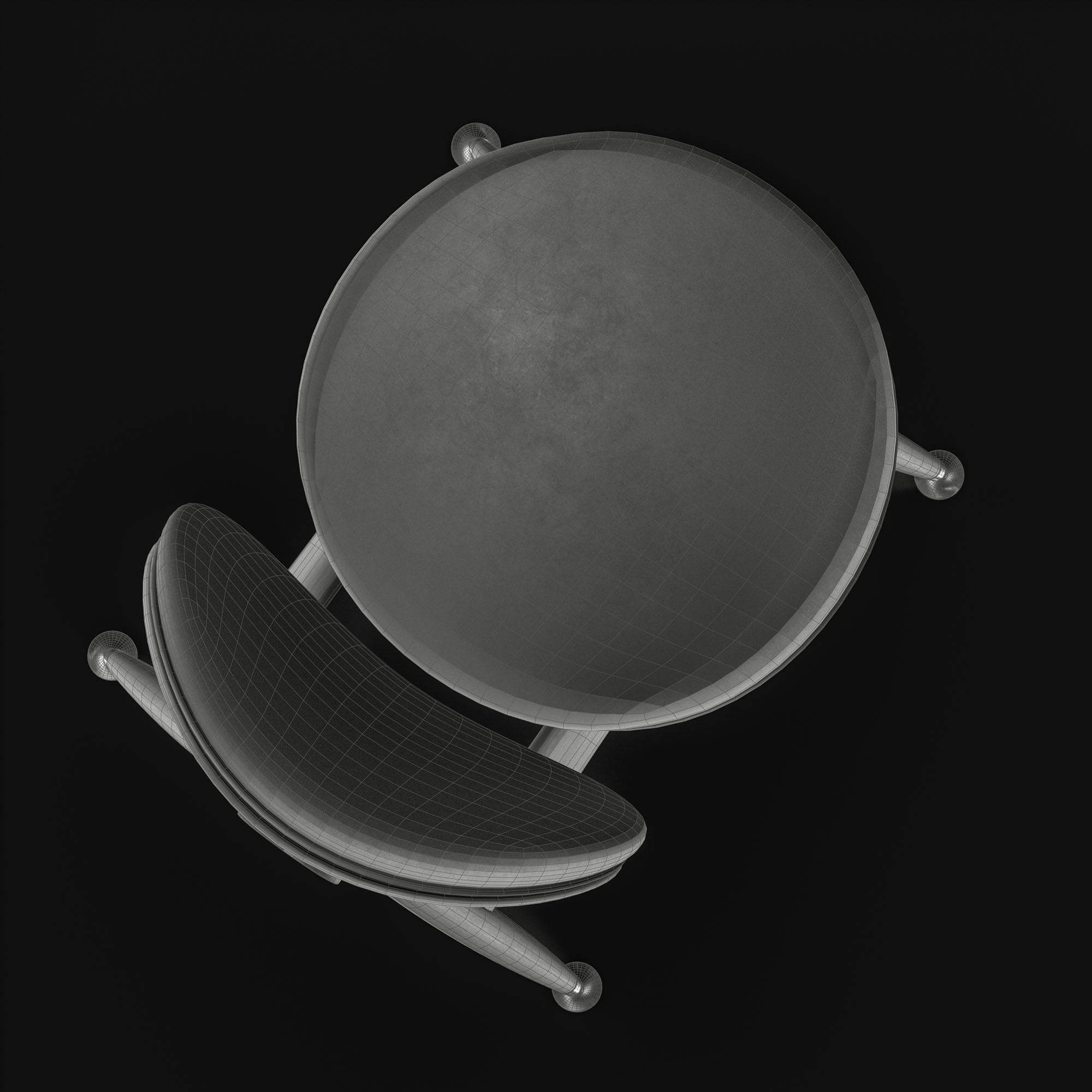 Overgaard and Dyrman Circle Dining Chair 3D model_24